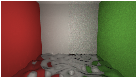 Graphical abstract for A Real-time Caustics and Global illumination Rendering Framework with RTX Technology